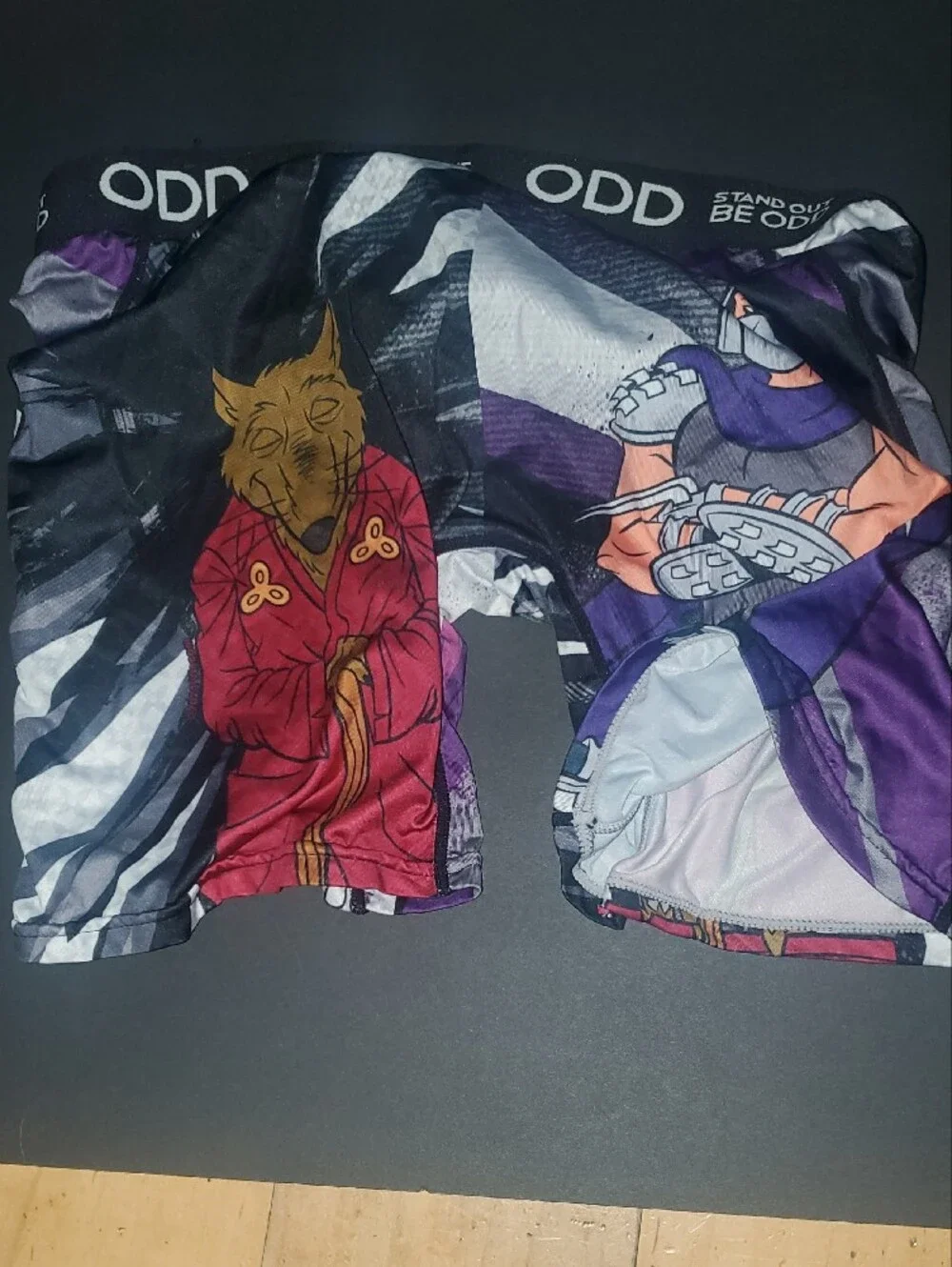 ODD Graphic Boxer Briefs — TMNT Shredder And SPLINTER